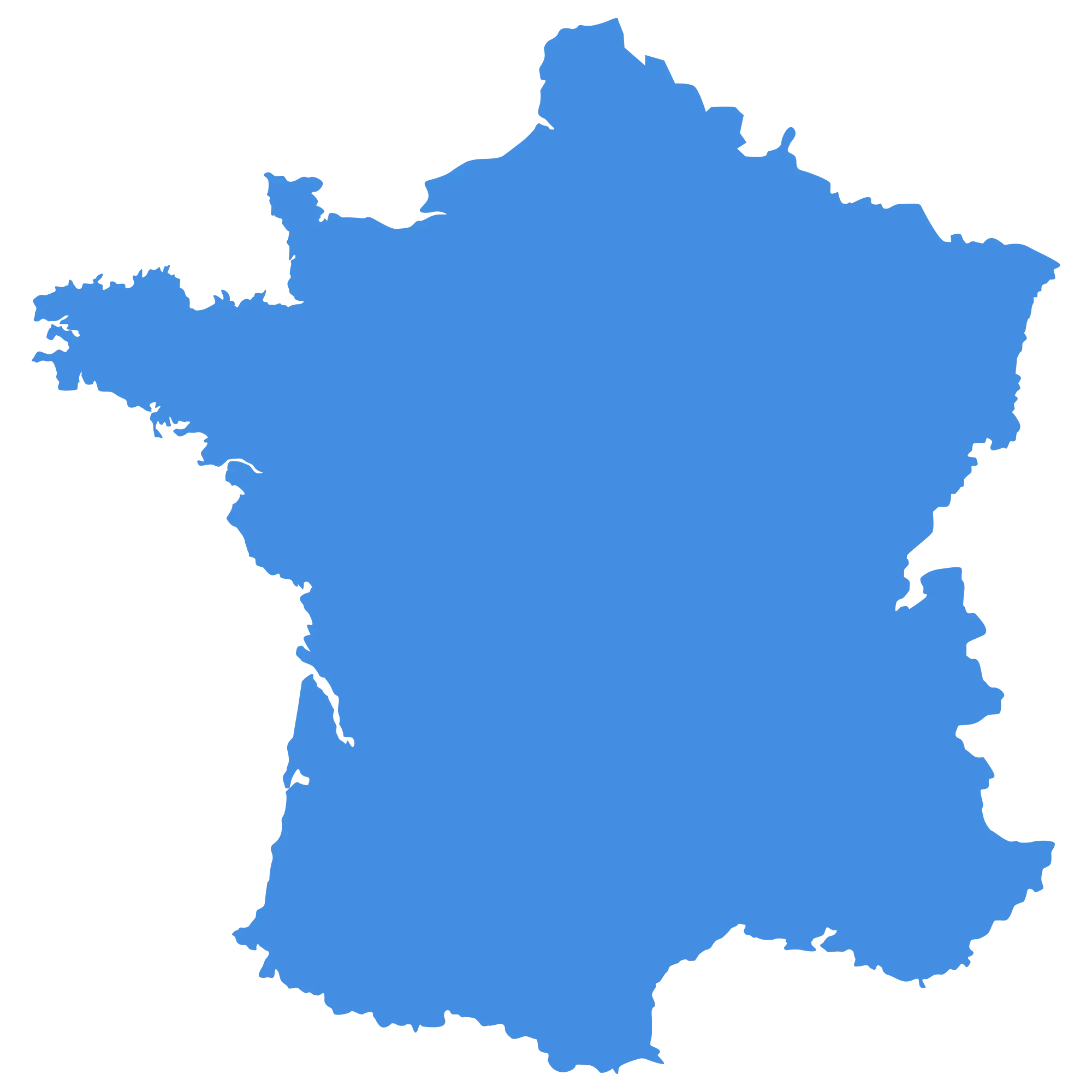 Carte interactive de France localisant 4 universités partenaires : Rouen en Normandie, Caen en Normandie, ENS Paris-Saclay en Île-de-France, et Grenoble Alpes en Auvergne-Rhône-Alpes